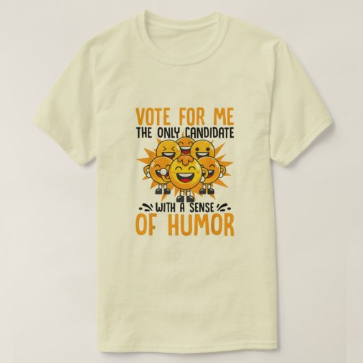 私に投票 生徒会 学校 Tシャツ (デザイン正面)