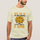 私に投票 生徒会 学校 Tシャツ (正面)