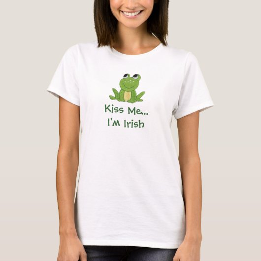 私に接吻して下さい。 私はアイルランド#2です Tシャツ (正面)