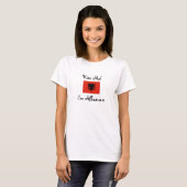 私に接吻して下さい! 私はアルバニア語です Tシャツ (正面フル)