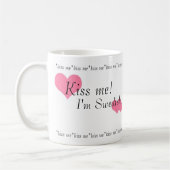 私に接吻して下さい! 私はスウェーデンのマグです コーヒーマグカップ (左)