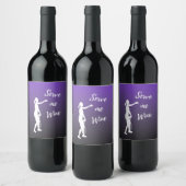私に提供するワイおもしろいンテニスプレーヤーワインラバー引用文 ワインラベル (ボトル)
