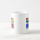 私に時間を無駄にしないで02.タイポグラフィ コーヒーマグカップ (中央)