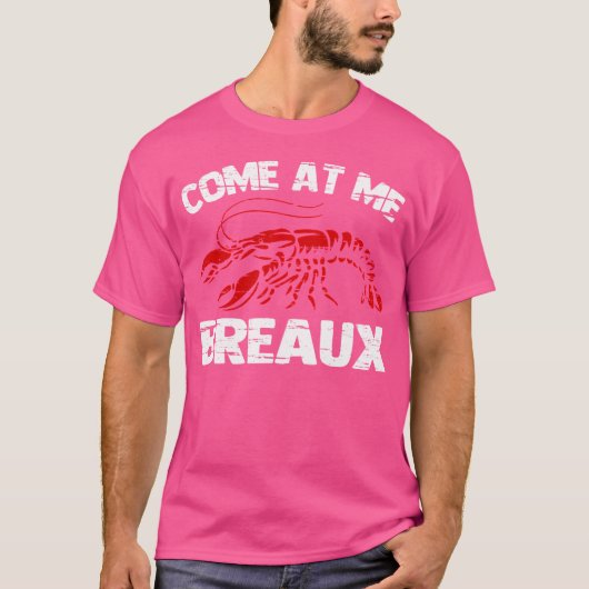 私に来はザラおもしろいメの魚を煮る Tシャツ (正面)