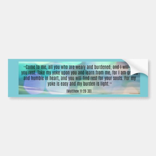 私に来は疲れきっている全ての人 バンパーステッカー (正面)