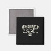 私に歩く子宮スネークプロローフェミニスト マグネット (正面/裏面)