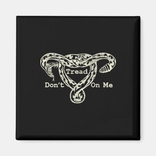 私に歩く子宮スネークプロローフェミニスト マグネット (正面)