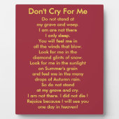 私に歯垢を求めて泣くな フォトプラーク (正面)