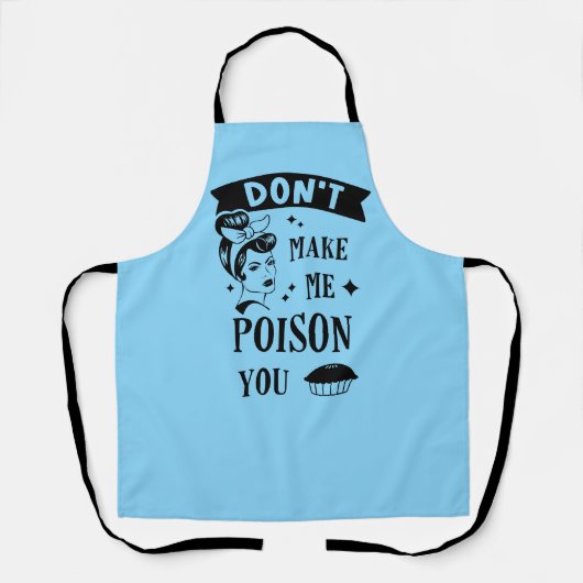 私に毒を作らないレトロピンアップ女の子とパイ エプロン (正面)