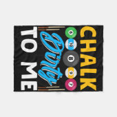 私に汚れたチョークおもしろいプールプレーヤー8ボールのビヤール フリースブランケット (正面(横))