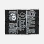 私に汚れたチョーク玉8 フリースブランケット (正面(横))