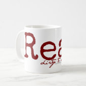 私に汚れた読書マグ コーヒーマグカップ (正面左)