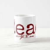 私に汚れた読書マグ コーヒーマグカップ (中央)