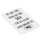 私に泳いだ – ロマンチックな引用文引用文磁石 マグネット (右側)