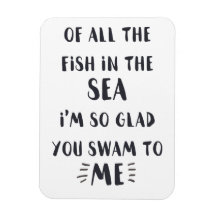 私に泳いだ – ロマンチックな引用文引用文磁石