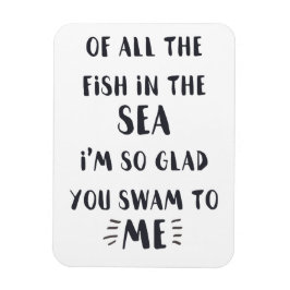 私に泳いだ – ロマンチックな引用文引用文磁石 マグネット