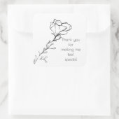 私に特別なフローラステムを感じ作ってくれてありがとう スクエアシール (バッグ)