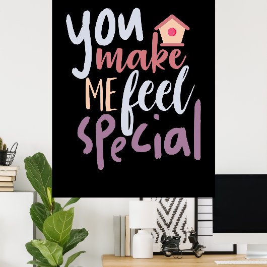 私に特別な贈り物を作感じるカップル ポスター (ホームオフィス)