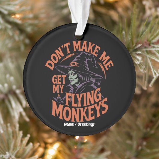 私に猿の魔女を飛んでいる連れおもしろいて オーナメント (ツリー)
