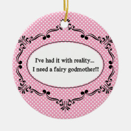 私に現実とのそれが、私必要とします妖精をありました セラミックオーナメント