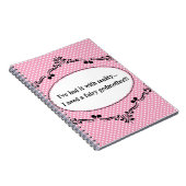 私に現実とのそれが、私必要とします妖精をありました ノートブック (右側)