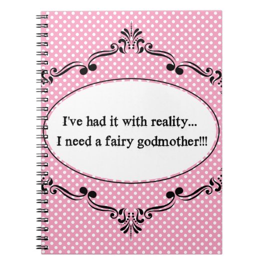 私に現実とのそれが、私必要とします妖精をありました ノートブック (正面)