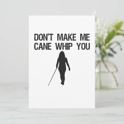 私に甘い鞭を作らない皮肉なおもしろいことわざ サンキューカード (スタンド正面)