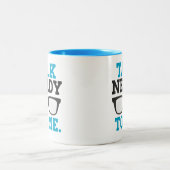 私に真面目な話おもしろいなめがね ツートーンマグカップ (中央)