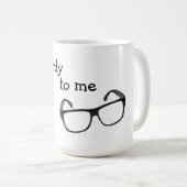 私に真面目な話マグ コーヒーマグカップ (正面右)