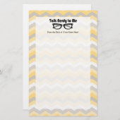 私に真面目な話 便箋 (正面/裏面)