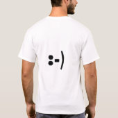 私に真面目な話 Tシャツ (裏面)