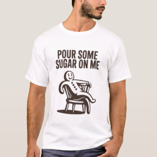 私に砂糖をかけて Funny Gingerbread クリスマス Tシャツ