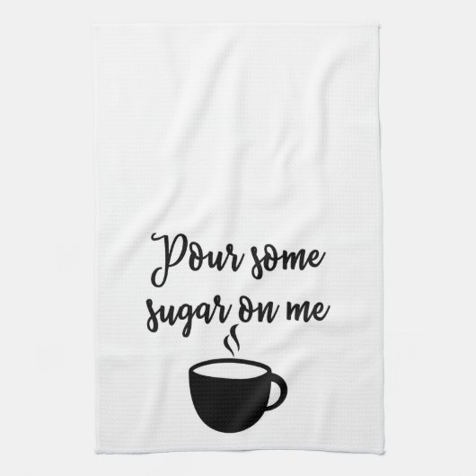 私に砂糖をタオルかけて下さい キッチンタオル (縦)