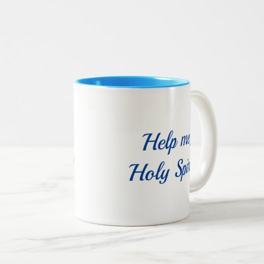 私に神霊のマグを救済して下さい ツートーンマグカップ (正面右)