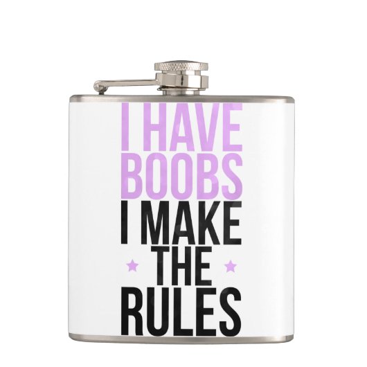 私に私が規則を作る胸があります フラスク (正面)