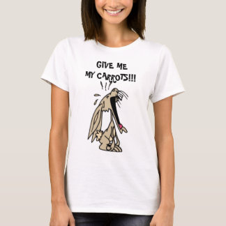 私に私のにんじんを!与えて下さい!! だめにされたウサギ Tシャツ