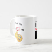 「私に私のアスベストス」がマグあったまで私に話さないで下さい コーヒーマグカップ (正面左)