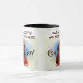 私に私のコーヒーを与えればだれも傷つきません! マグカップ (中央)