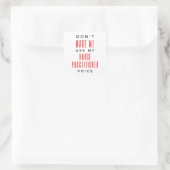 私に私のナース開業医の声を使わせない2 スクエアシール (バッグ)