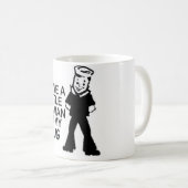 私に私のマグの小さい船員があります コーヒーマグカップ (正面右)