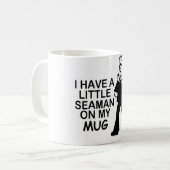 私に私のマグの小さい船員があります コーヒーマグカップ (正面左)