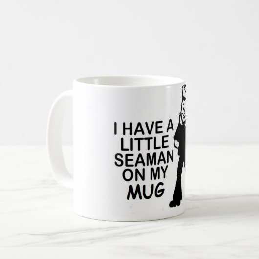 私に私のマグの小さい船員があります コーヒーマグカップ (正面左)