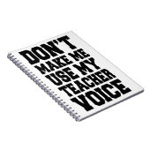 私に私の先生の声を使用させます ノートブック (右側)