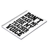 私に私の先生の声を使用させます ノートブック (左側)