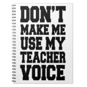 私に私の先生の声を使用させます ノートブック (正面)