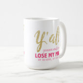 私に私の心のマグを失わせます行っている コーヒーマグカップ (正面右)