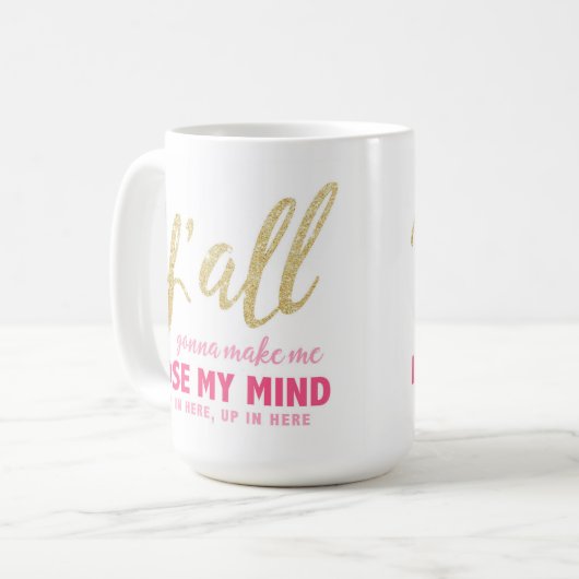 私に私の心のマグを失わせます行っている コーヒーマグカップ (正面左)