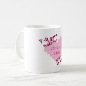 私に私の心を失わせます行っている… コーヒーマグカップ (正面左)