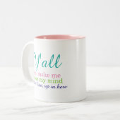 私に私の心を緩めさせます行っている ツートーンマグカップ (正面左)