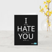 私に私の生命にないことを憎みません カード (黄色い花)